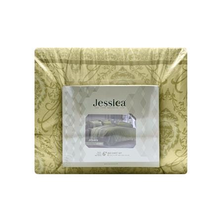 ชุดผ้าปูที่นอน 6 ฟุต 6 ชิ้น JESSICA COTTON SILK SHINE 20254-C1064_3