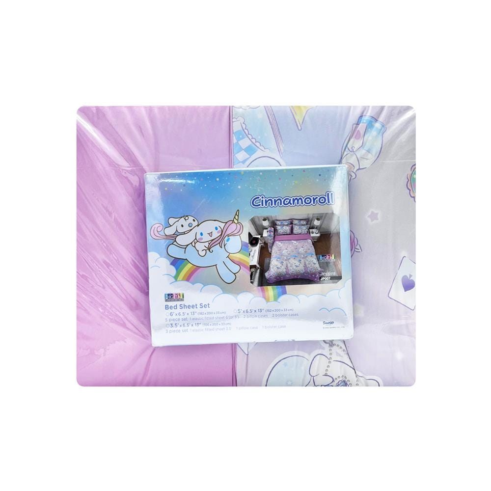 ชุดผ้าปูที่นอน 6 ฟุต 6 ชิ้น JESSICA CINNAMOROLL 22065-JP007