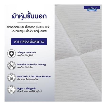 แผ่นรองนอน 5 ฟุต MIDAS NATURSOFT_3