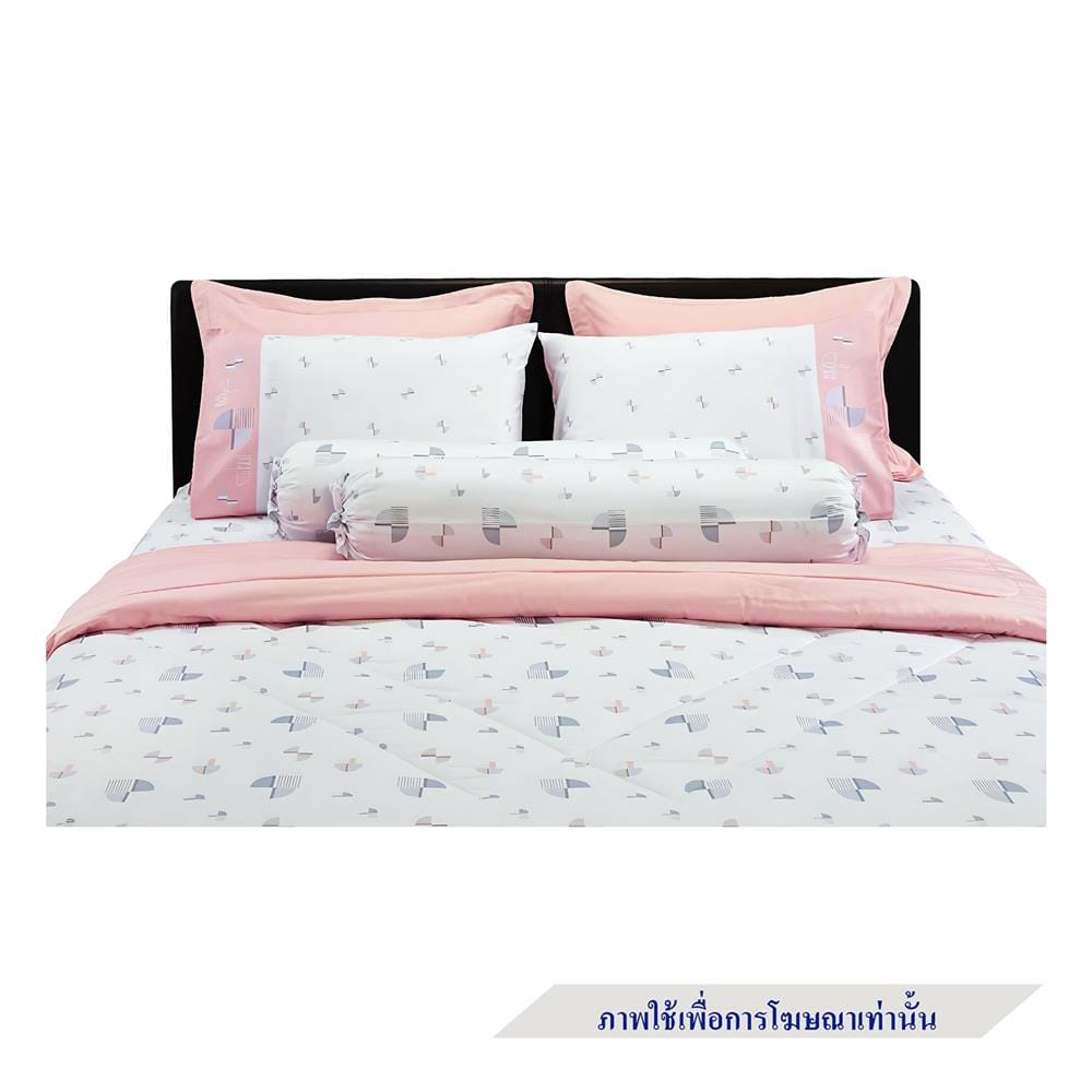 ชุดผ้าปูที่นอน 5 ฟุต 6 ชิ้น SANTAS COTTON USA VITA