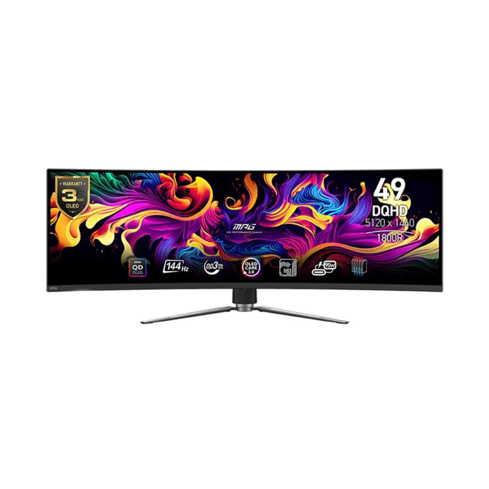 จอมอนิเตอร์ 49 นิ้ว MSI 491CQP QD-OLED