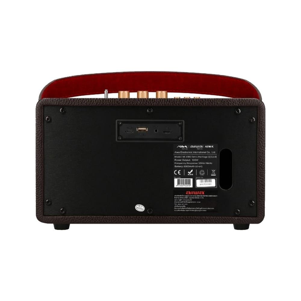 ลำโพงบลูทูธ AIWA RETRO HERITAGE MI-X180 II สีทอง
