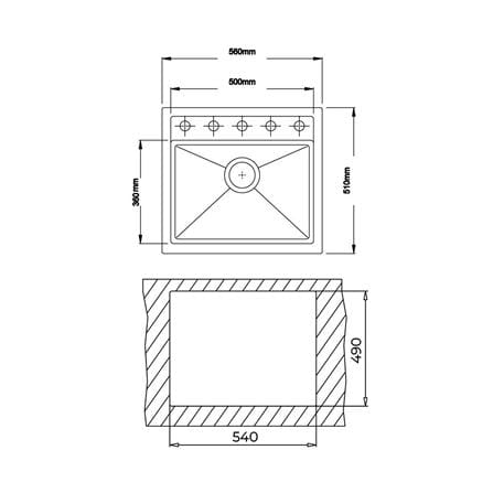 ซิงค์ฝัง 1 หลุม TEKA LOTUS60 B-TG1B BK MATT สีดำ_3