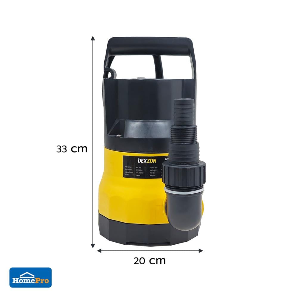 ปั๊มจุ่มน้ำสะอาด DEXZON C400 400 วัตต์