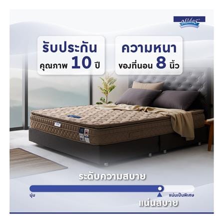 ที่นอนโฟม 5 ฟุต MIDAS รุ่น MINA I พร้อมหมอนหนุน 2 ชิ้น_13