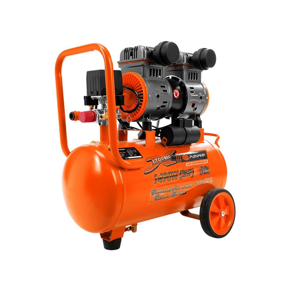 ปั๊มลม OIL FREE PUMPKIN PTT-X2HP30 2 แรงม้า 30 ลิตร