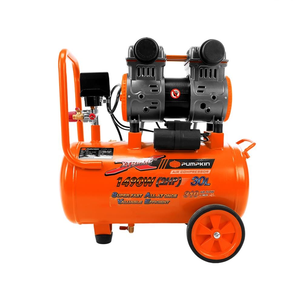 ปั๊มลม OIL FREE PUMPKIN PTT-X2HP30 2 แรงม้า 30 ลิตร