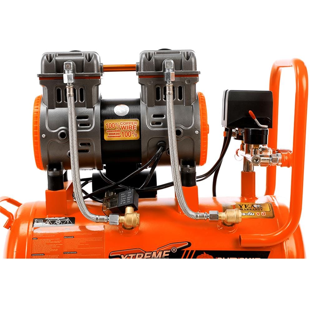 ปั๊มลม OIL FREE PUMPKIN PTT-X2HP30 2 แรงม้า 30 ลิตร