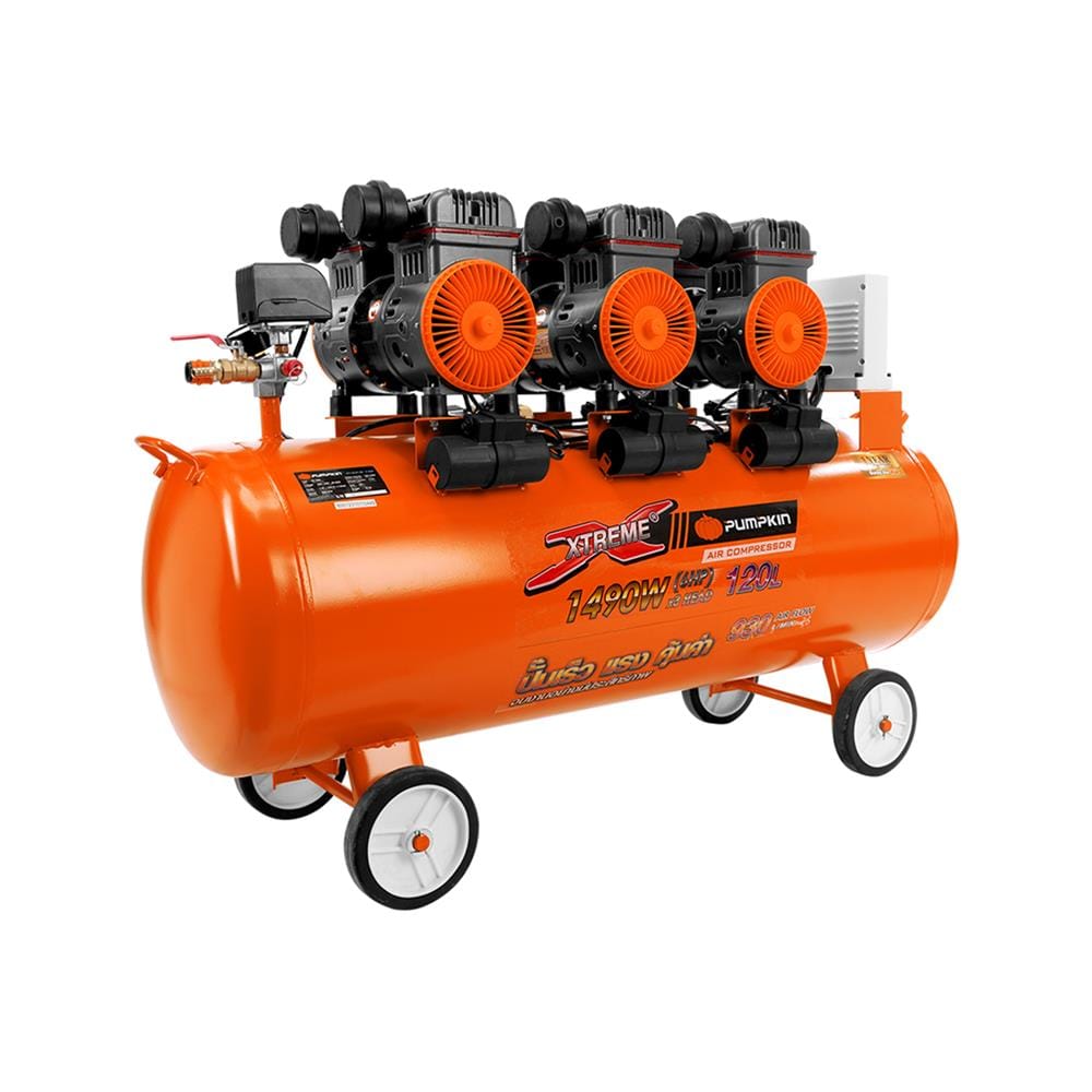 ปั๊มลม OIL FREE PUMPKIN PTT-X6HP120 6 แรงม้า 120 ลิตร