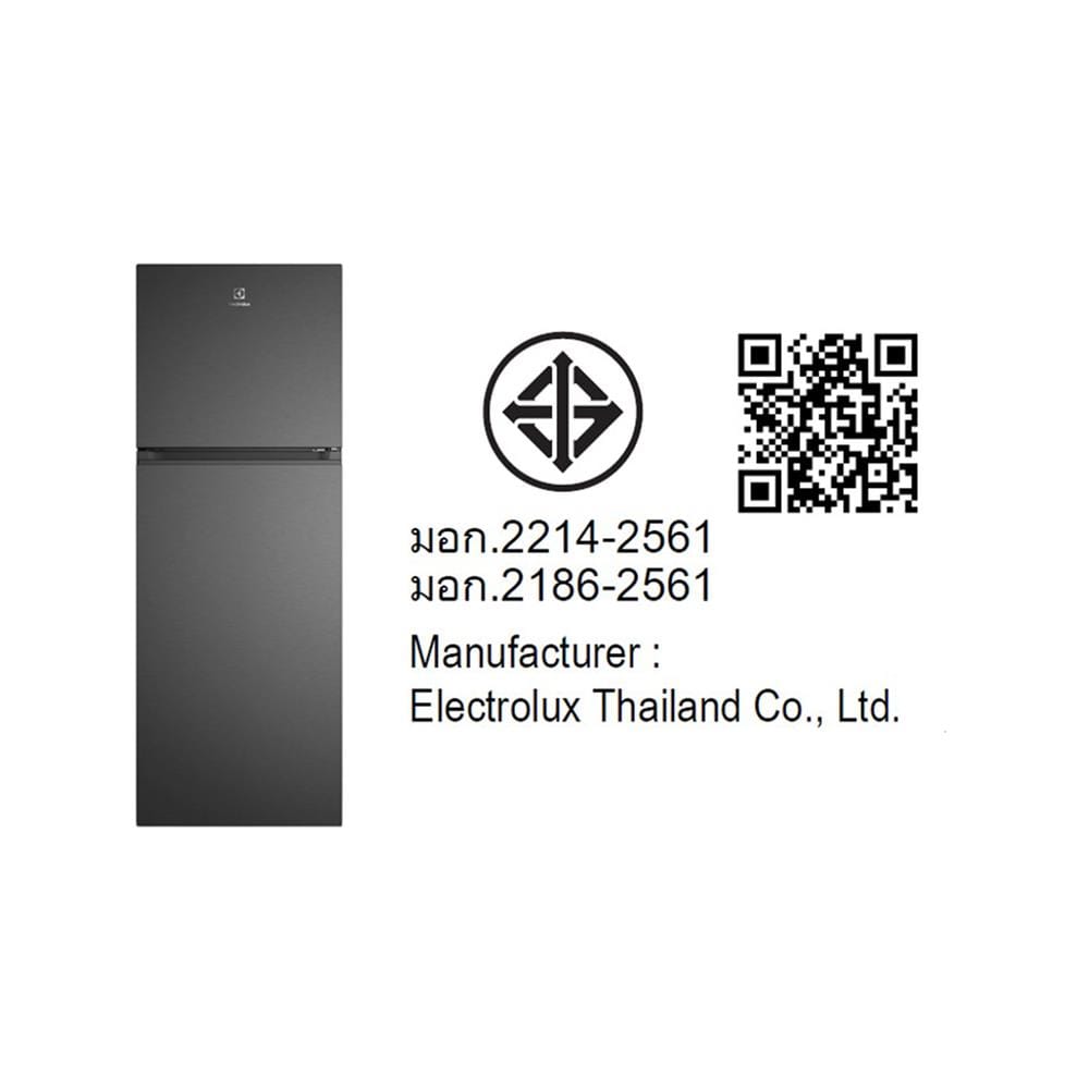 ตู้เย็น 2 ประตู ELECTROLUX ETM4302C-B 15.2 คิว สีดำ