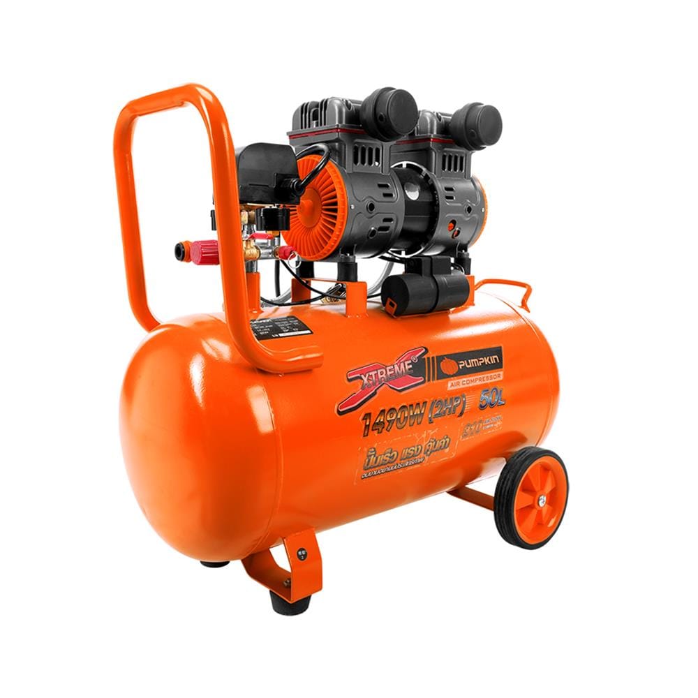 ปั๊มลม OIL FREE PUMPKIN PTT-X2HP50 2 แรงม้า 50 ลิตร