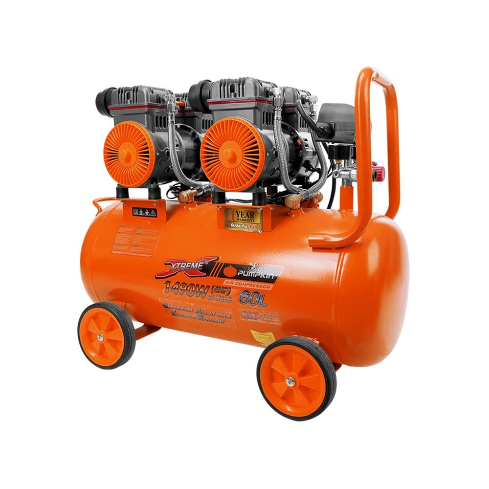 ปั๊มลม OIL FREE PUMPKIN PTT-X4HP60 4 แรงม้า 60 ลิตร