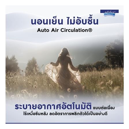 ที่นอนโฟม 6 ฟุต MIDAS รุ่น MINA I พร้อมหมอนหนุน 2 ชิ้น_11