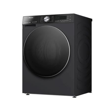 เครื่องซักอบผ้าฝาหน้า HISENSE WD5S1243BB 12/8 กก. 1400 RPM อินเวอร์เตอร์ สีดำ_1