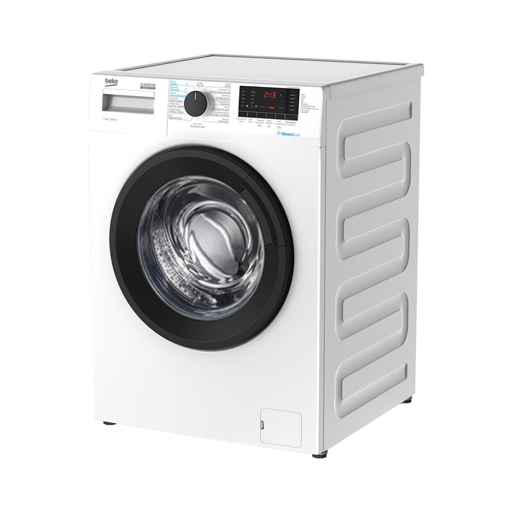 เครื่องซักผ้าฝาหน้า BEKO WCV9614XBOSTW 9 กก. 1200 RPM อินเวอร์เตอร์ สีขาว