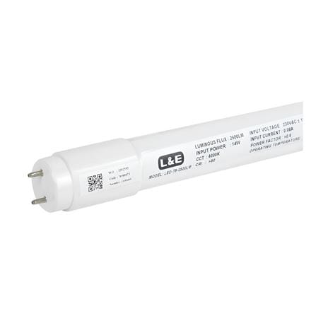 หลอด LED L&E T8 PREMIUM DE 14 วัตต์ COOL WHITE G13_0