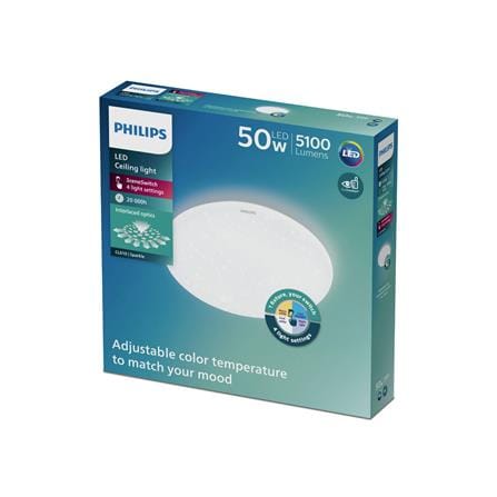 ไฟเพดาน LED PHILIPS CL610 SPARKLE 19 นิ้ว 50 วัตต์ DAYLIGHT/COOL WHITE/WARM WHITE สีขาว_2