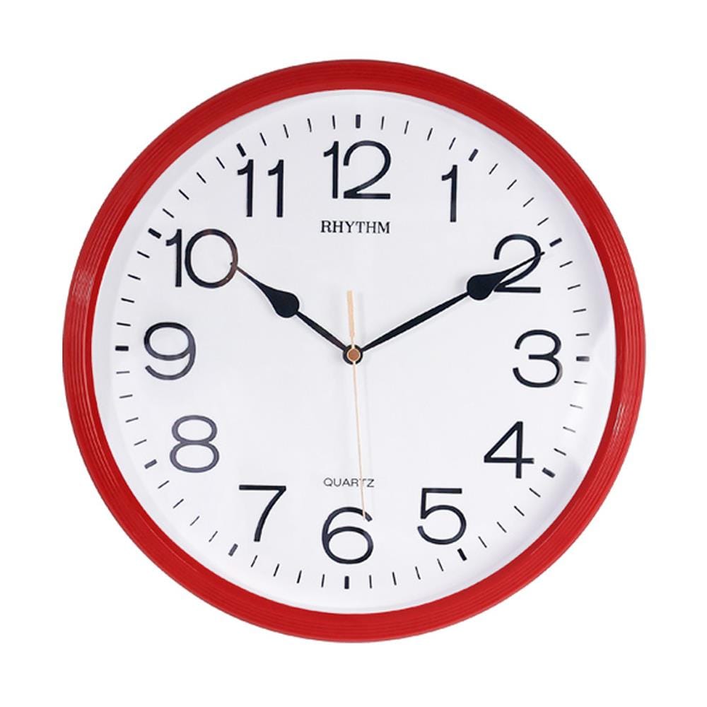 นาฬิกาแขวน RHYTHM CMG734NR01 12.5 นิ้ว สีแดง