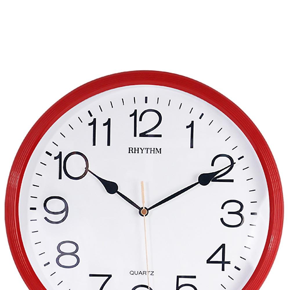 นาฬิกาแขวน RHYTHM CMG734NR01 12.5 นิ้ว สีแดง