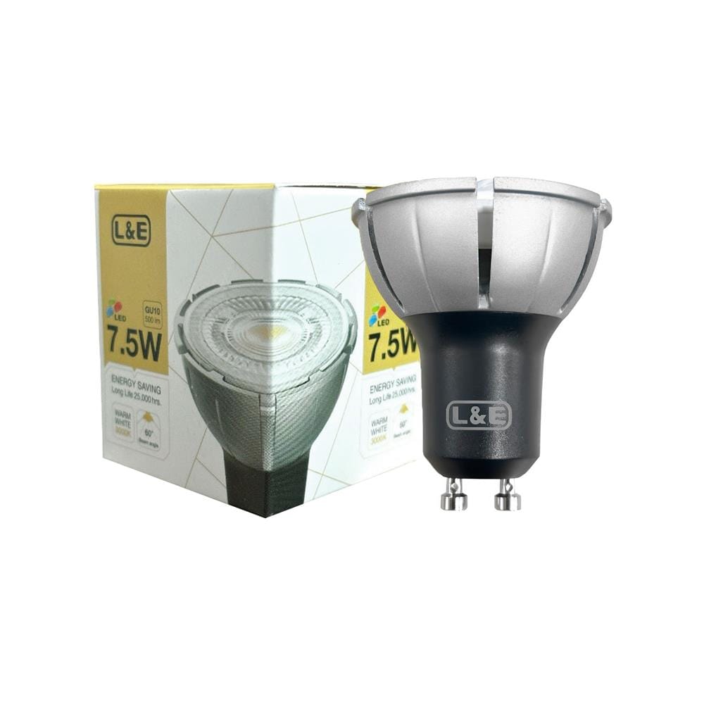 หลอด LED L&E MR16/PAR 930 60D 7.5 วัตต์ WARM WHITE GU10