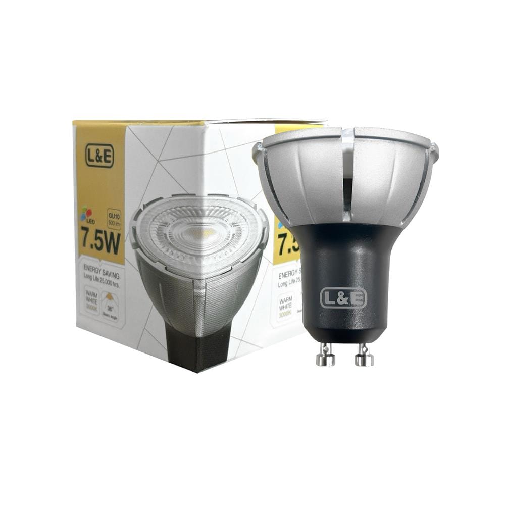 หลอด LED L&E MR16/PAR 930 36D 7.5 วัตต์ WARM WHITE GU10