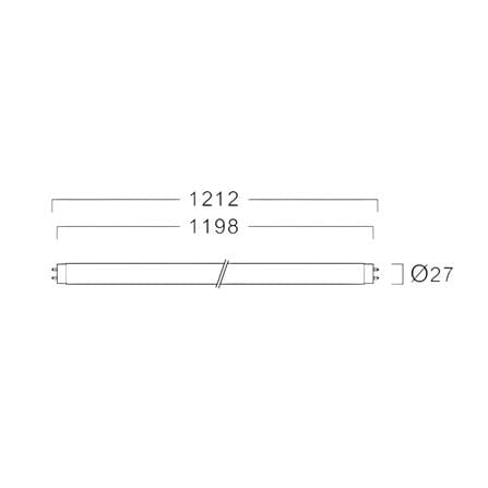 หลอด LED L&E T8 STD SE 12 วัตต์ DAYLIGHT G13_4