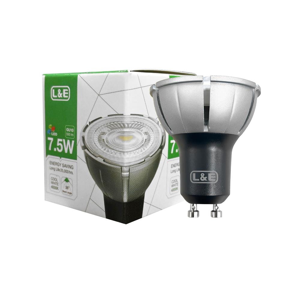 หลอด LED L&E MR16/PAR 940 36D 7.5 วัตต์ COOL WHITE GU10