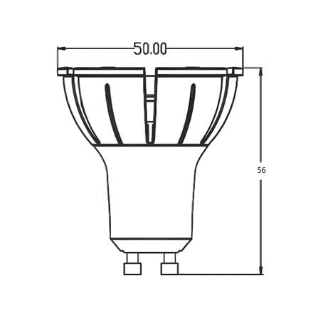 หลอด LED L&E MR16/PAR 940 60D 7.5 วัตต์ COOL WHITE GU10_5