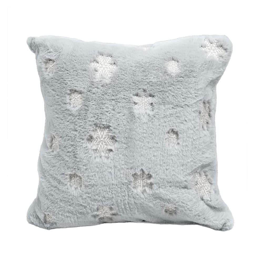 หมอนอิง HOME LIVING STYLE MERRY-SNOW 18X18 นิ้ว สีเทา