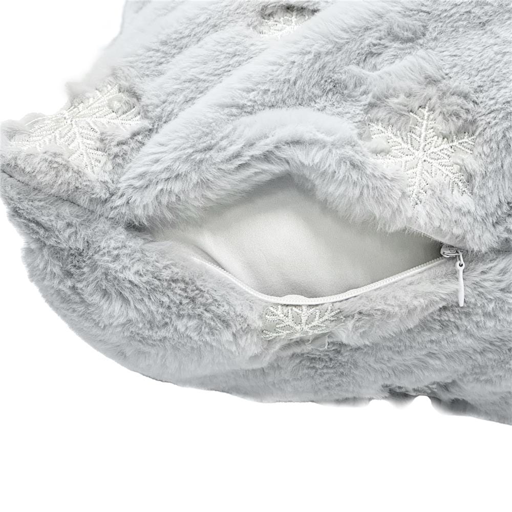 หมอนอิง HOME LIVING STYLE MERRY-SNOW 18X18 นิ้ว สีเทา