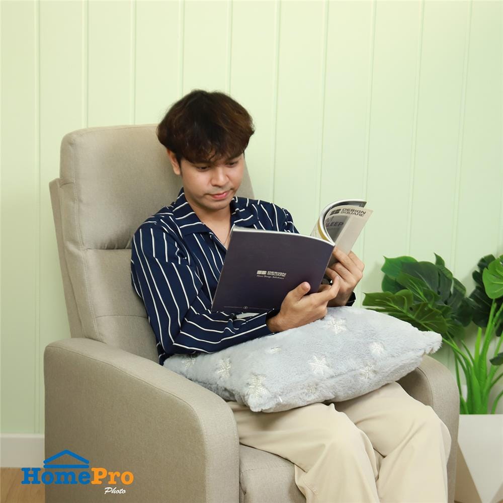 หมอนอิง HOME LIVING STYLE MERRY-SNOW 18X18 นิ้ว สีเทา