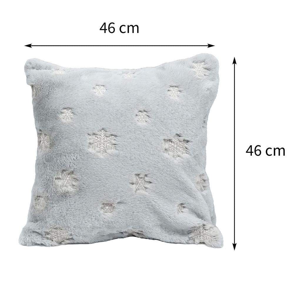 หมอนอิง HOME LIVING STYLE MERRY-SNOW 18X18 นิ้ว สีเทา