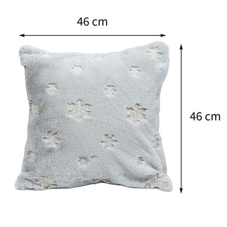 หมอนอิง HOME LIVING STYLE MERRY-SNOW 18X18 นิ้ว สีเทา_10