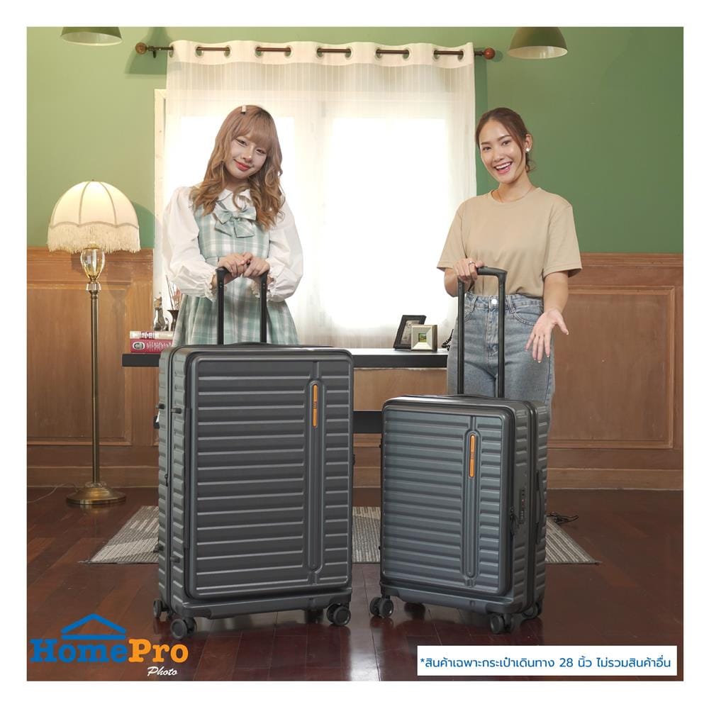กระเป๋าเดินทาง 28 นิ้ว KECH RH0006 สีเทาเข้ม