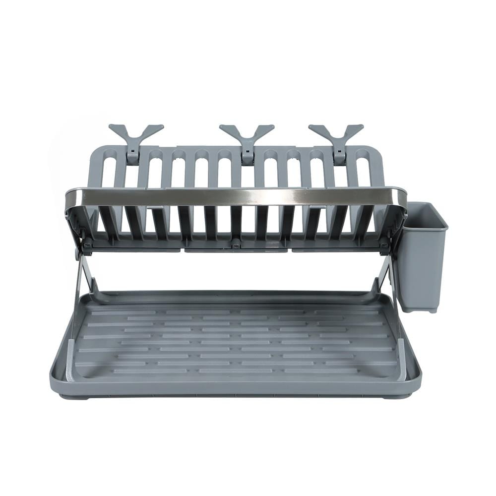 ชั้นคว่ำจานพลาสติกขาไขว้ KECH 48.5x35.5x27ซม.