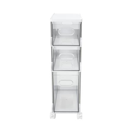 ชั้นวางใส 3 ชั้น มีล้อ KECH LUCID 32.8x17.5x60.5 ซม._2
