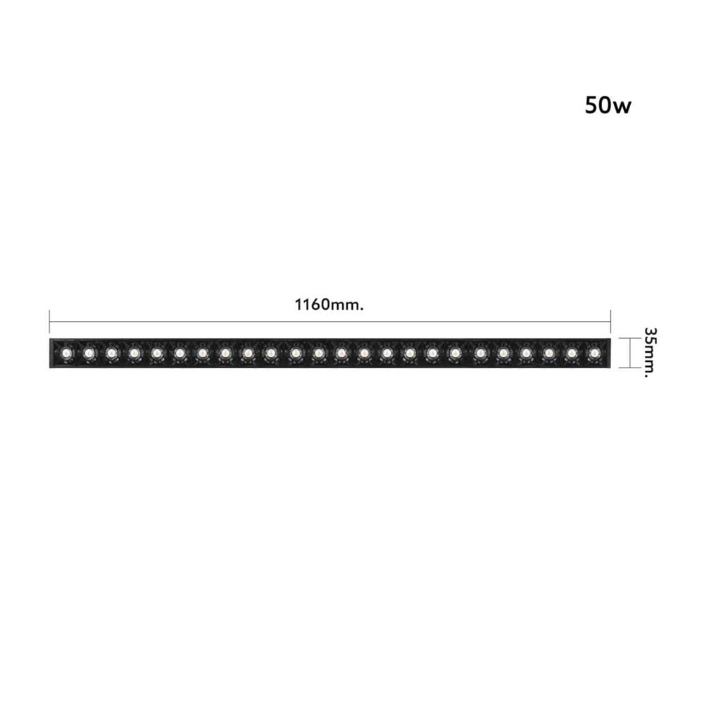 ชุดรางนีออน LED LAMPTAN LINEAR LAMP COLOUR SWITCH LINE 50 วัตต์ DAYLIGHT/WARM WHITE/COOL WHITE