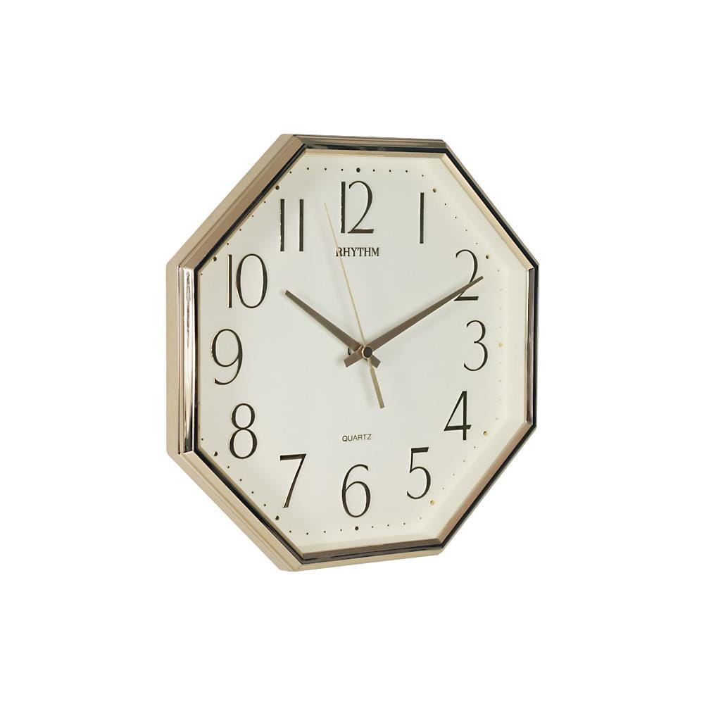 นาฬิกาแขวน RHYTHM CMG840BR18 10 นิ้ว สีทอง