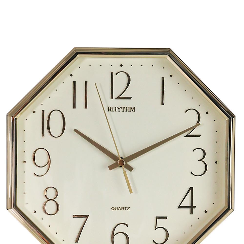 นาฬิกาแขวน RHYTHM CMG840BR18 10 นิ้ว สีทอง