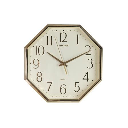 นาฬิกาแขวน RHYTHM CMG840BR18 10 นิ้ว สีทอง_0