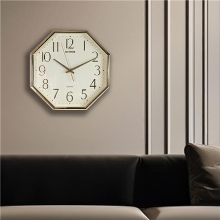 นาฬิกาแขวน RHYTHM CMG840BR18 10 นิ้ว สีทอง_5