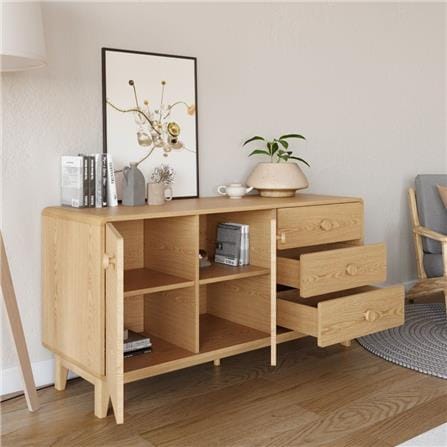 ตู้วางทีวี SB FURNITURE HAGI 19218455 150 ซม. สีไม้อ่อน_6