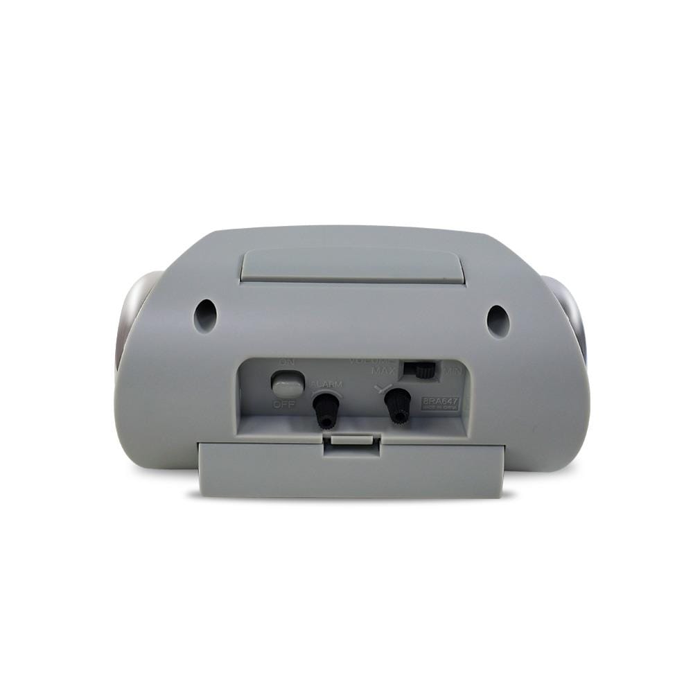 นาฬิกาปลุก RHYTHM 8RA647SR08 6.5X3 นิ้ว สีเทา
