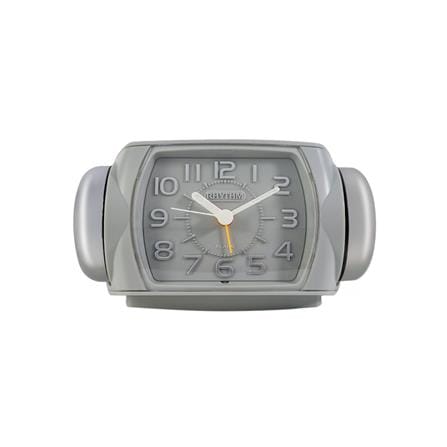 นาฬิกาปลุก RHYTHM 8RA647SR08 6.5X3 นิ้ว สีเทา_0