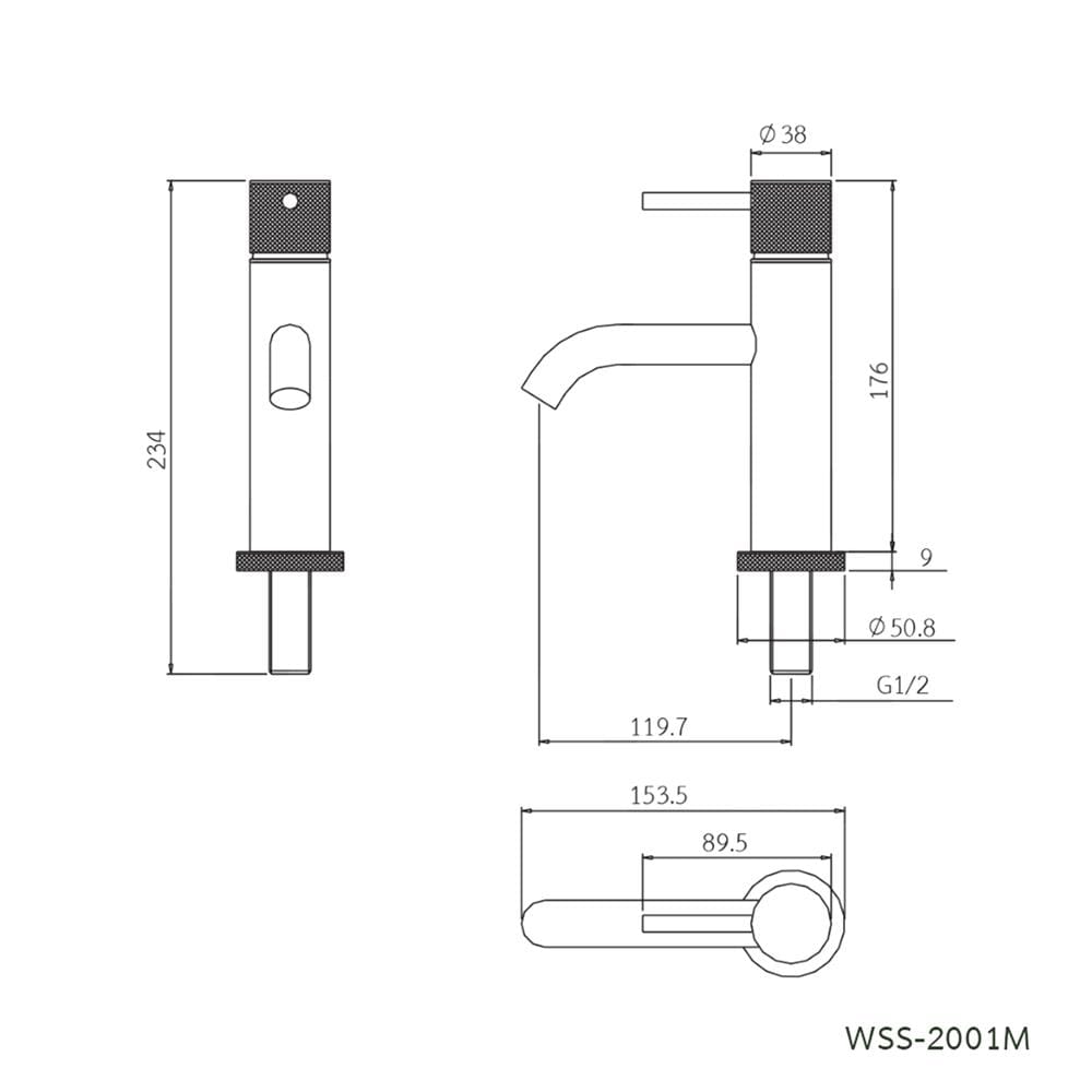 ก๊อกอ่างล้างหน้า WS WSS-2001M