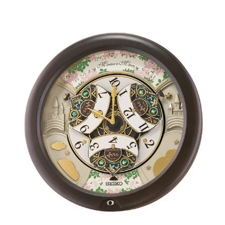 นาฬิกาแขวน SEIKO CLOCKS MELODY QXM391N 16 นิ้ว สีน้ำตาล_2