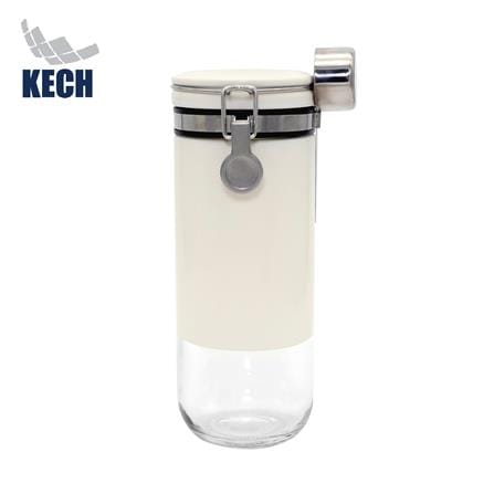 ขวดโหลแก้วฝาสปริง KECH CISTERN 0.95 ลิตร สีขาว_0