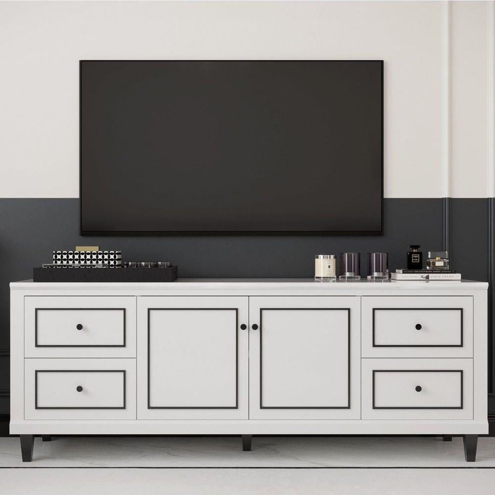 ตู้วางทีวี SB FURNITURE ETERNO 19220926 180 ซม. สีขาว