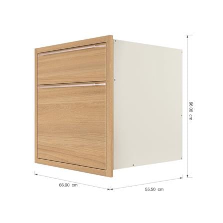 ตู้ลิ้นชัก KITZCHO LUCIDA 66x66 ซม. สี HONEY OAK V.1_4