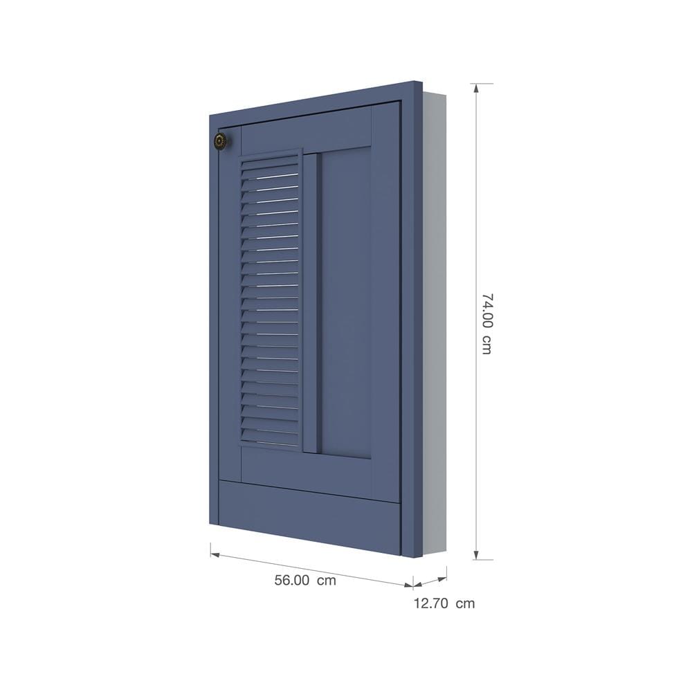 บานถังแก๊สเกล็ดผสม KITZCHO ZOUL 56x74 ซม. สี KRAM